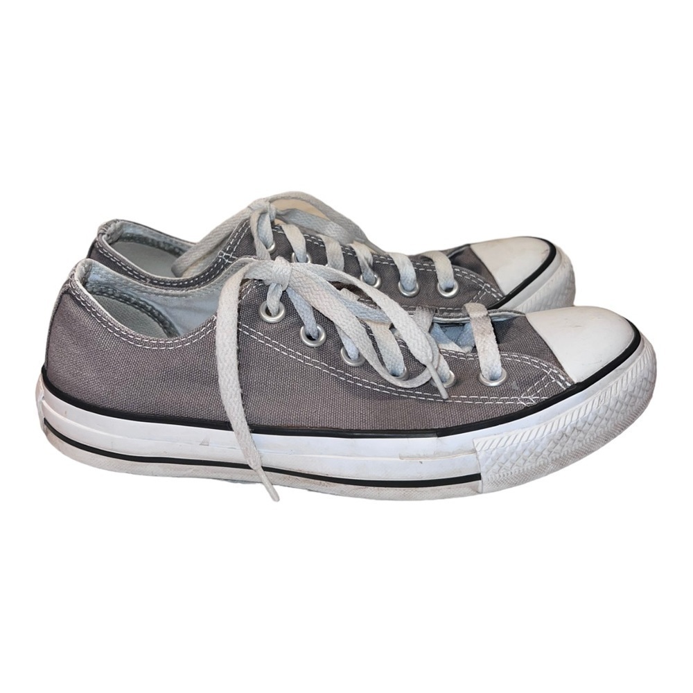 CONVERSE All Star Chuck Taylor Womens Gray Canvas Lace Up Sneakers Sz 7